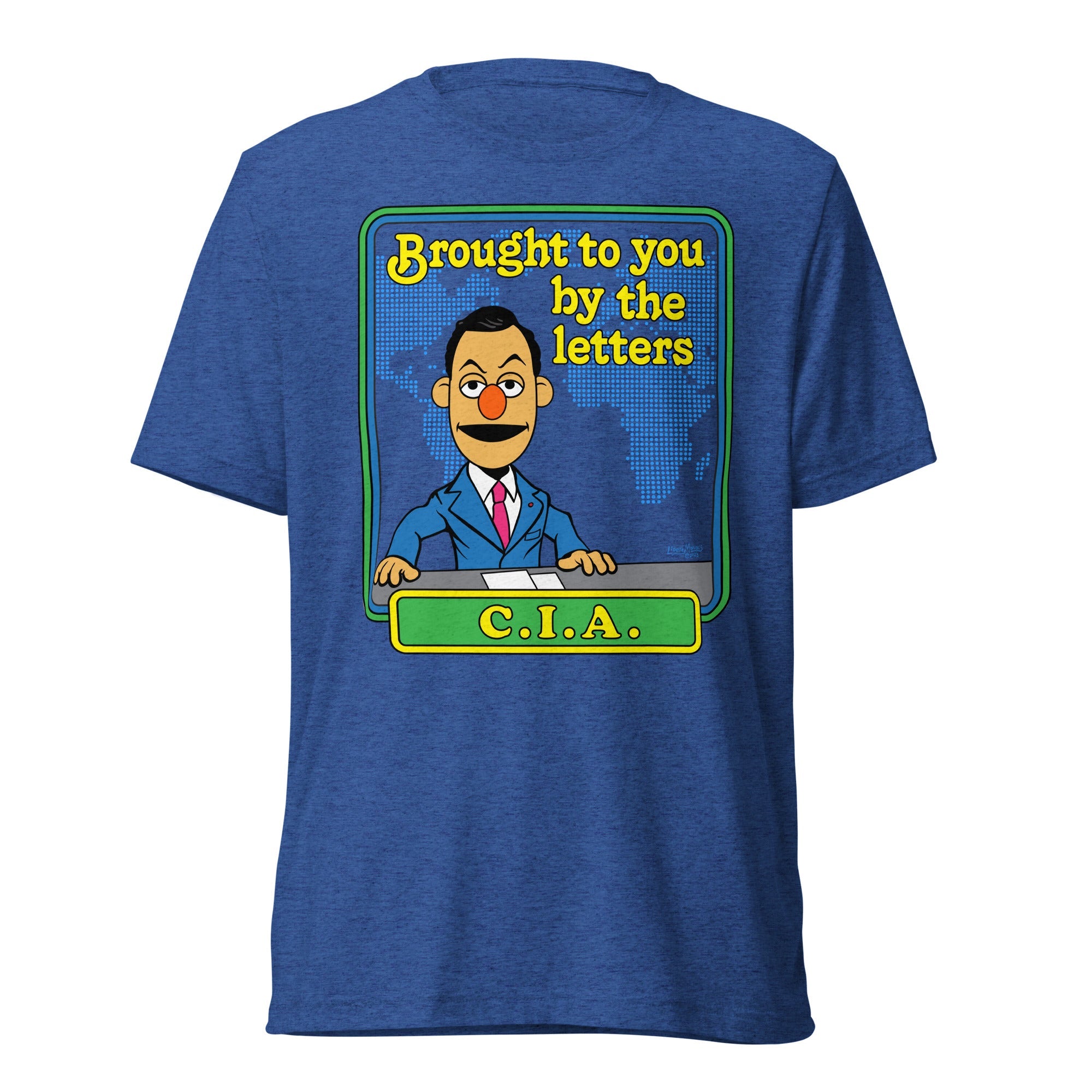 Brought to You By the Letters CIA Tri-Blend Track Shirt