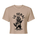 Lil Feral Raccoon Women's Crop T-Shirt