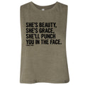 She's Beauty, She's Grace. Women's Tank Crop Top