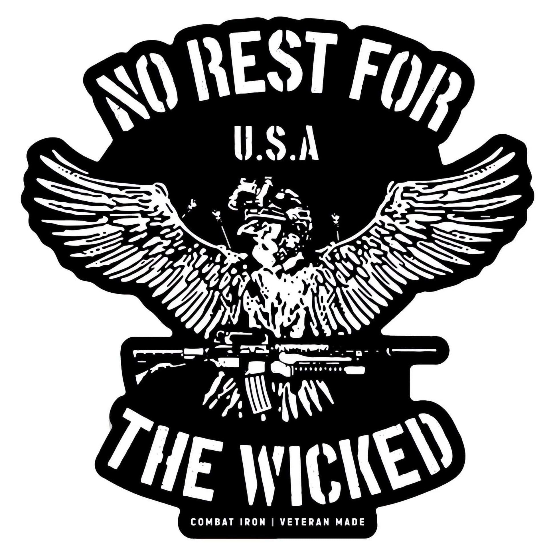 No Rest For The Wicked Decal Sticker