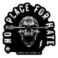 No Place For Hate Skull Decal