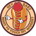 Hey Baby - Hot Dog - 4" Sticker