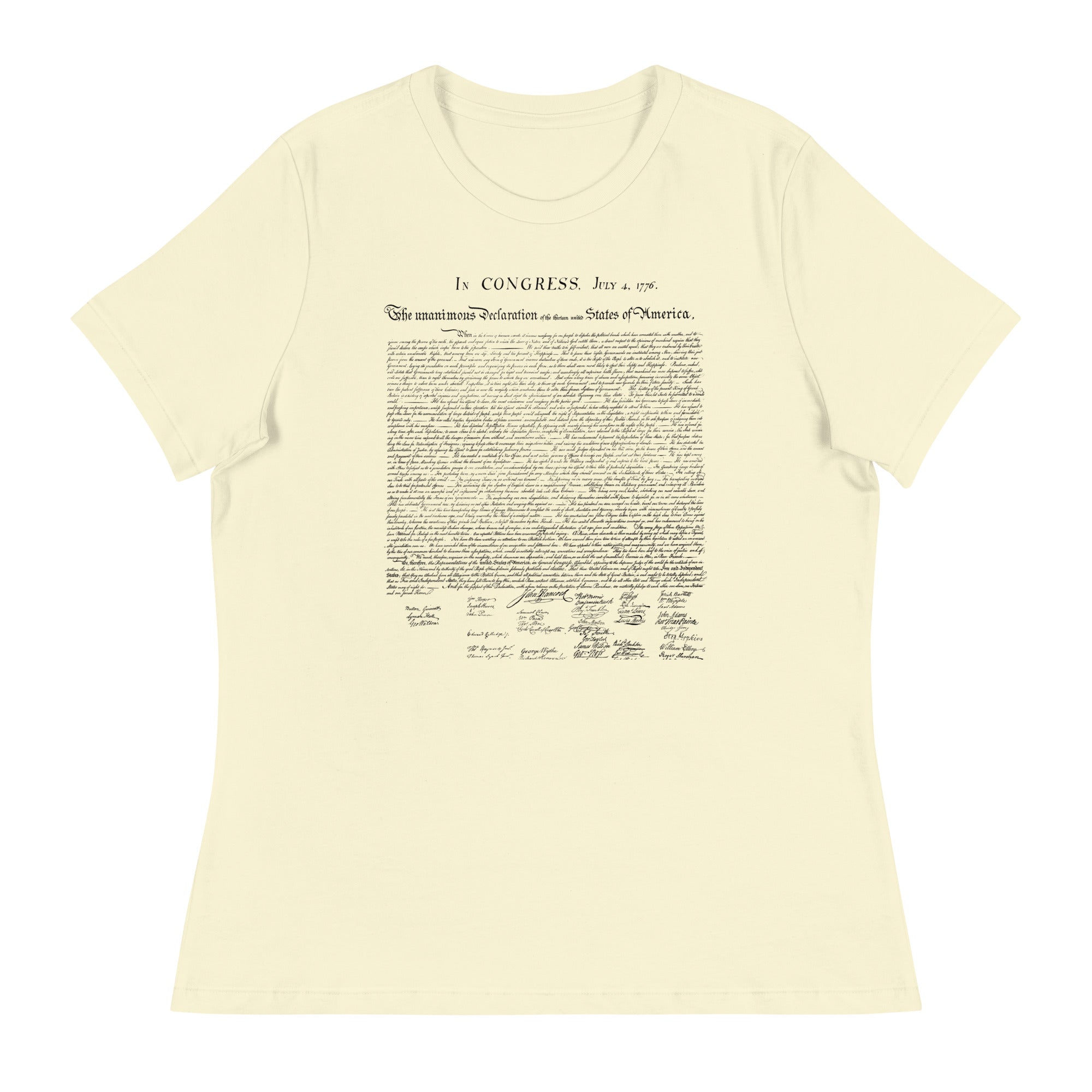 Declaration of Independence Women's Relaxed T-Shirt