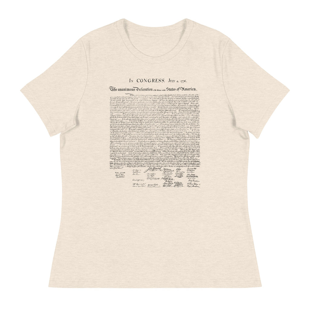 Declaration of Independence Women's Relaxed T-Shirt