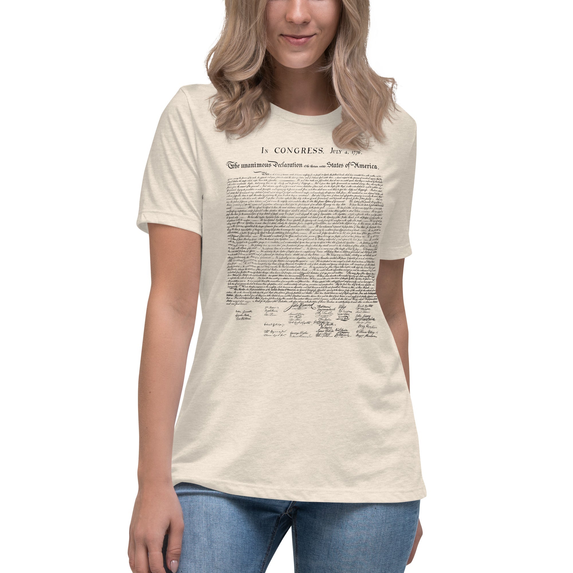 Declaration of Independence Women's Relaxed T-Shirt