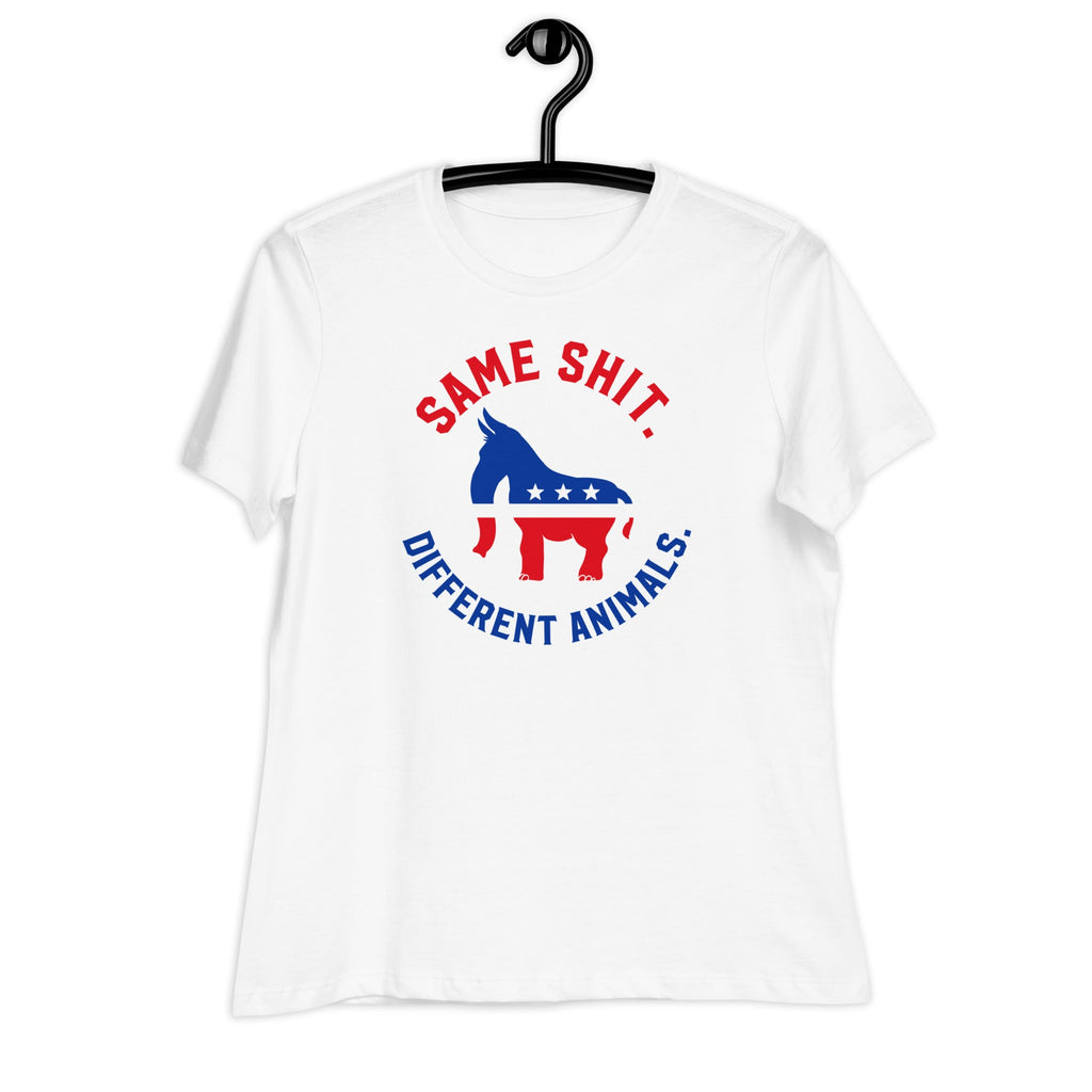 Same Shit Different Animals Republicrat Ladies T-Shirt